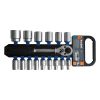 Set tubulare 16bucati cu clichet 1/2 Extol Premium