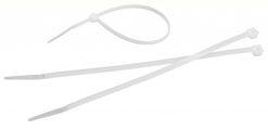 Colier din nailon pentru cabluri 2.5x200 mm alb Tolsen