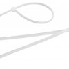 Colier din nailon pentru cabluri 3.6x200 mm alb Tolsen