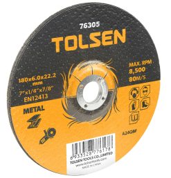 Disc abraziv cu centru coborat (metal) 115x6x22 mm Tolsen