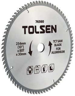 Disc circular cu vidia pentru aluminiu 210x30x60T Tolsen