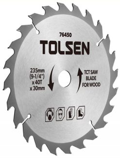 Disc circular cu vidia pentru lemn 305x30x80T Tolsen