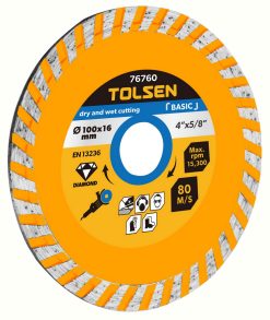 Disc cu diamant turbo 180x22.2 mm Tolsen