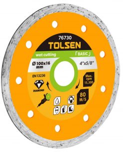Disc cu diamant umed 180x22.2 mm Tolsen