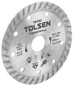 Lama de taiere diamantata (Industrial) 180x22.2 mm 10 mm Max Tolsen