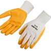 Manusi de lucru 10 (XL) cu nitril galben Tolsen