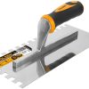 Mistrie pentru tencuit maner din plastic 280x120 mm cu dinti Tolsen