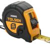 Ruleta 3 m x 16 mm cu capac moale din PVC Tolsen