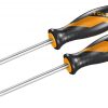 Set de 2 surubelnite PH2x100 + 6.5x100 mm Cr-V GRIPro Tolsen