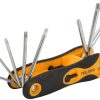 Set de 8 chei torx pliabile Cr-V T9-T40 Tolsen