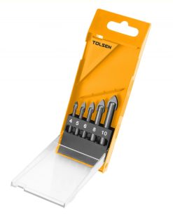 Set de burghie de sticla de 5 buc, 4.5.6.8.10 mm Tolsen