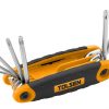 Set de chei cu torx pliabil 8 buc Tolsen