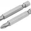Set de varfuri de surubelnita din 2 bucati PZ1x50 mm S2 Tolsen