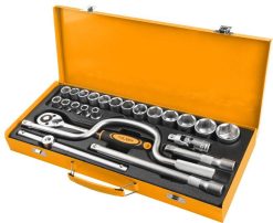 Seturi de 26 de chei tubulare de 1/2" Cr-V Tolsen