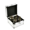 Set carote cu vidia pentru metal cu burghiu din titan 6 buc 22-65 mm Geko